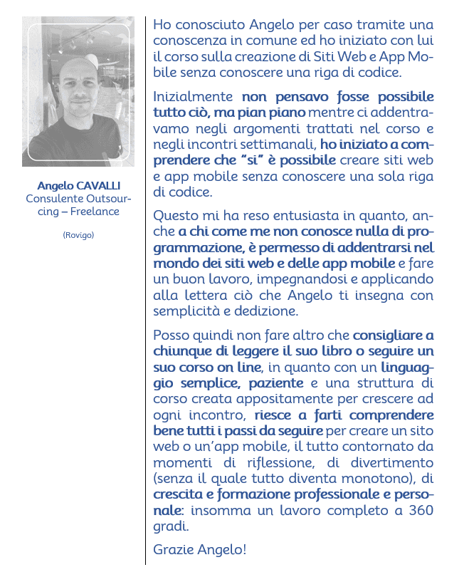 Feedback — Angelo Cavalli