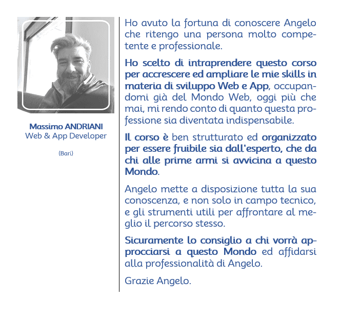Feedback — Massimo Andriani